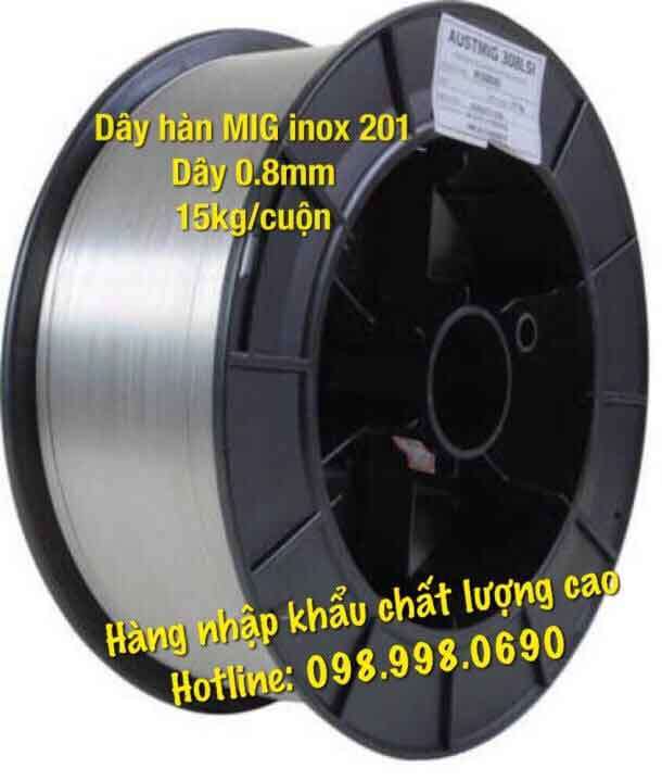 Dây hàn Mig Inox 201 - 0,8 mm CỰC RẺ